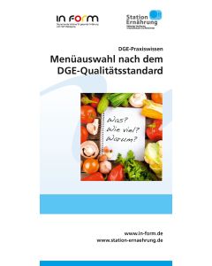 DGE-Praxiswissen Menüauswahl nach dem DGE-Qualitätsstandard
